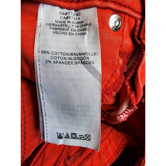 True Religion Red Legging Skinny Jeans Embellished Size 24 - Picture 7 of 9